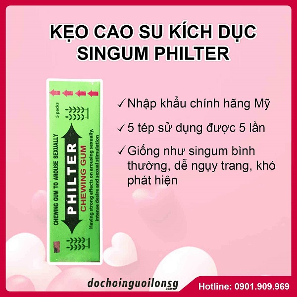 #1 Kẹo Kích Dục Tăng Ham Muốn Cho Nữ An Toàn Hiệu Quả Nhất 13 Kẹo cao su Philter là loại cao su kích dục nữ được sử dụng phổ biến và được ưa chuộng nhất tại Mỹ