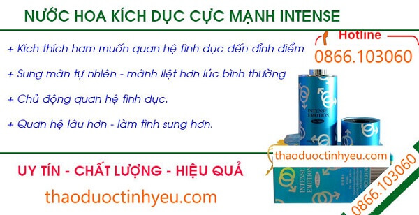 Nước hoa kích dục nữ Intense Emotion For Him