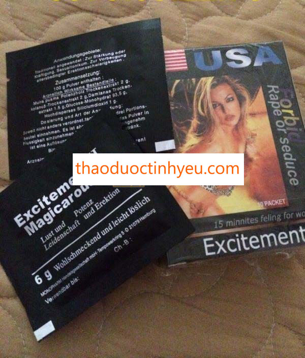 Kích Dục Dạng Bột Excitement 1 Thuốc Kích Dục Nữ Excitement II Hàng Mỹ Hiệu Quả