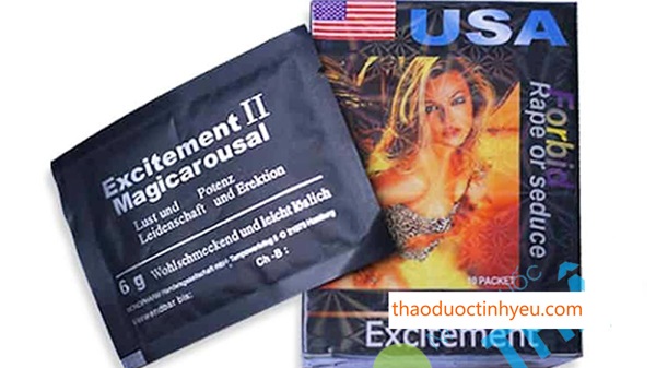 Kích Dục Dạng Bột Excitement 16 Thuốc bột Excitement USA tạo hứng khởi cho phụ nữ
