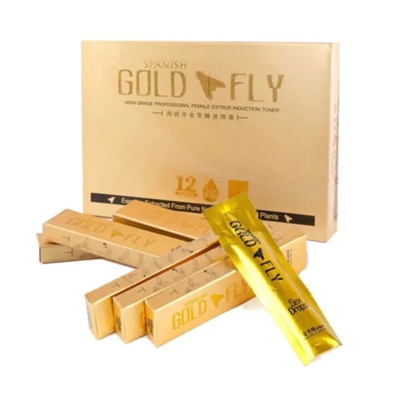 Thuốc kích dục Gold Fly là sản phẩm thuốc kích dục nữ được bào chế dưới dạng nước có tác dụng tăng cường ham muốn tình dục ở phụ nữ