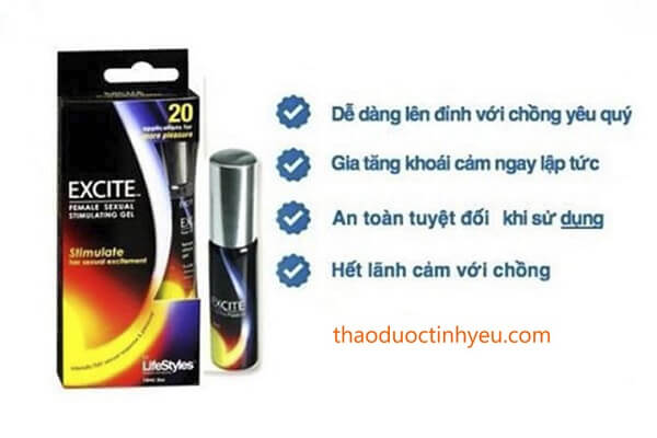 Gel Kích Dục Nữ Giá Rẻ Excite 2 Gel Tăng Khoái Cảm Đưa Nàng Lên Đỉnh