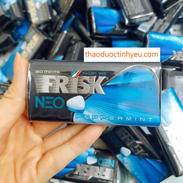 Thành phần bên trong kẹo ngậm phòng the Frisk Neo