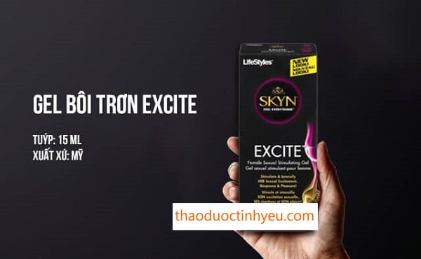  Gel bôi trơn kích thích tăng hưng phấn cho nữ Skyn Excite 