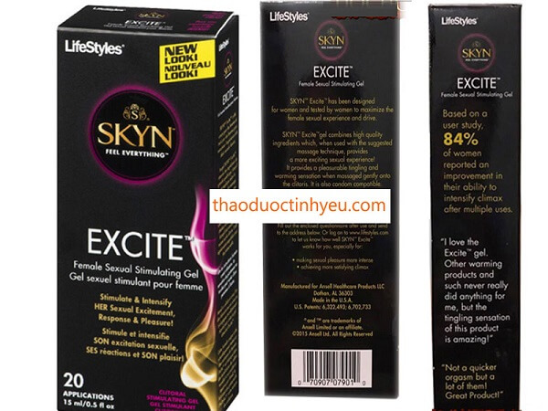 Giới thiệu về gel bôi trơn Skyn Excite 15ml