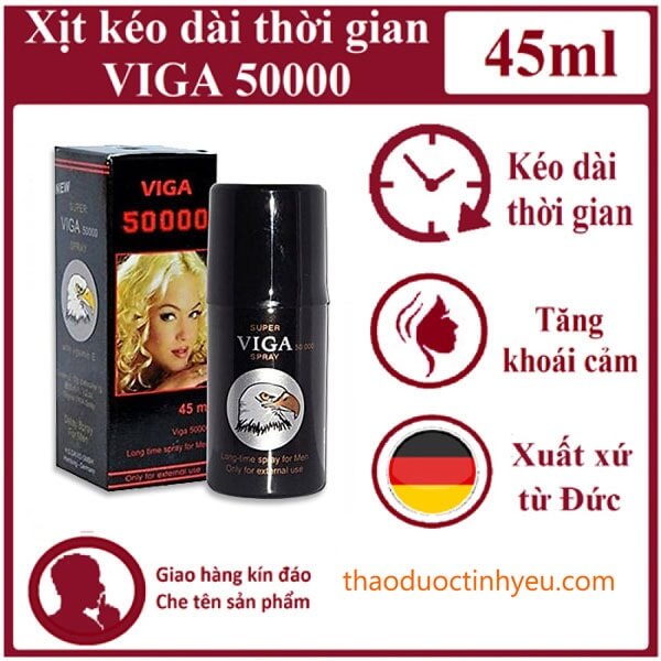 Xịt Kéo Dài Thời Gian Quan Hệ Viga 50000 1 Thuốc xịt kéo dài thời gian quan hệ của Đức giá rẻ chính hãng