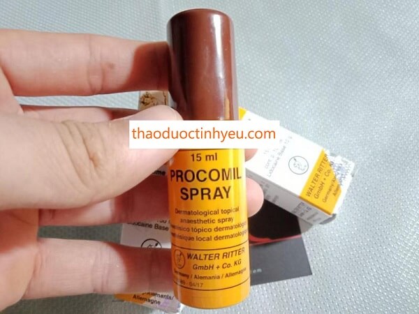Chai Xịt Lâu Ra Procomil Spray Của Đức 11 Chai xịt chống xuất tinh sớm Procomil Spray chính hãng Đức
