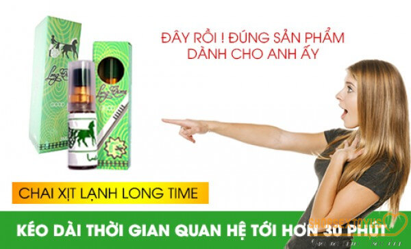 Chai Xịt Long Time - Chai Xịt Ngựa Kéo Xe