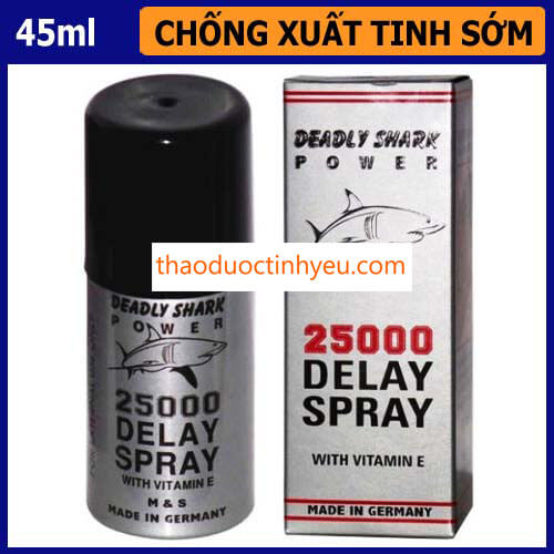 Chai Xịt Cương Dương Cho Nam Chính Hãng 1 Thuốc Xịt Cương Dương Deadly Shark 25000 Tăng Độ Cương Cứng