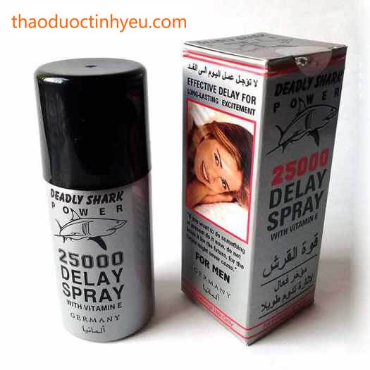 Chai Xịt Cương Dương Cho Nam Chính Hãng 4 Thuốc Xịt Cương Dương Deadly Shark 25000 nhập khẩu