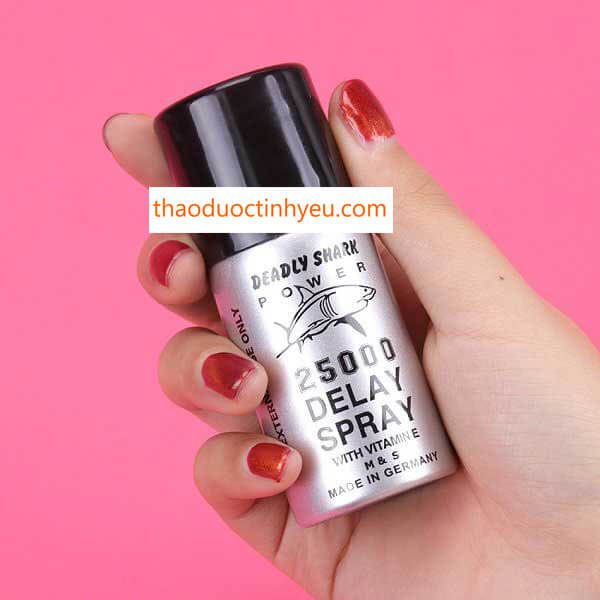 Chai Xịt Cương Dương Cho Nam Chính Hãng 10 Thuốc Xịt Dương Vật Deadly Shark 25000 Delay Spray Hiệu Quả An Toàn