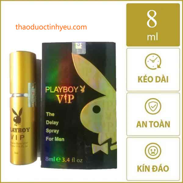 Xịt Playboy Vip Chống Xuất Tinh Sớm 9 Playboy VIP – chai xịt chống xuất tinh sớm đưa nàng lên đỉnh