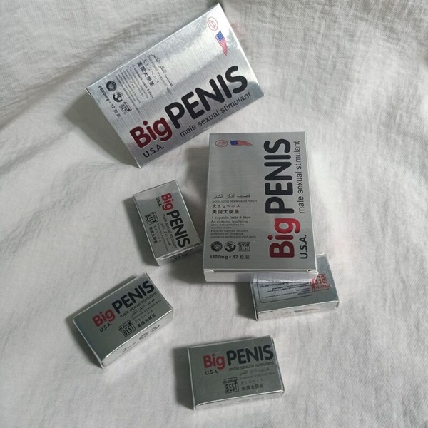 Viên Cường Dương Tức Thì Hàng Chuẩn 2 Thuốc cường dương Big Penis 6800mg dành cho nam giới