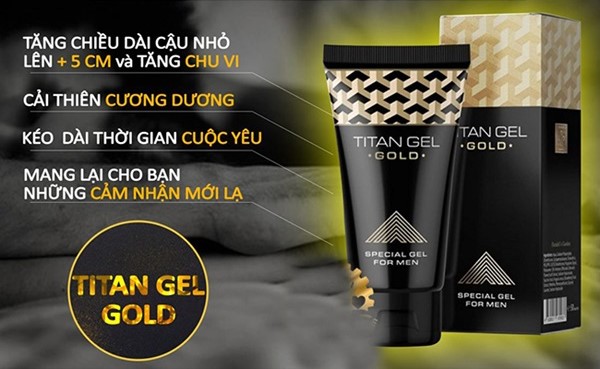 Gel Tăng Kích Thước Cậu Nhỏ Titan Gold 2 Titan Gel Gold Tăng Kích Thước Cậu Nhỏ Cao Cấp
