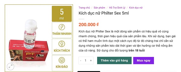 Thuốc kích dục Sex Philter có tốt không, review từ người dùng